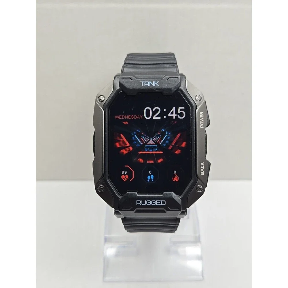 Kospet Tank M1 Pro Rugged Smartwatch Black 5ATM IP69K Fitness Tracker Watch Mens